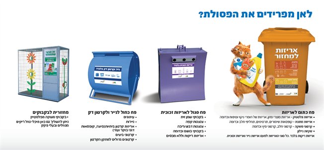 לאן זורקים את הפסולת?